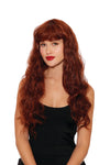 Dreamgirl Auburn Wavy With Bangs Costume Accessory Dreamgirl 