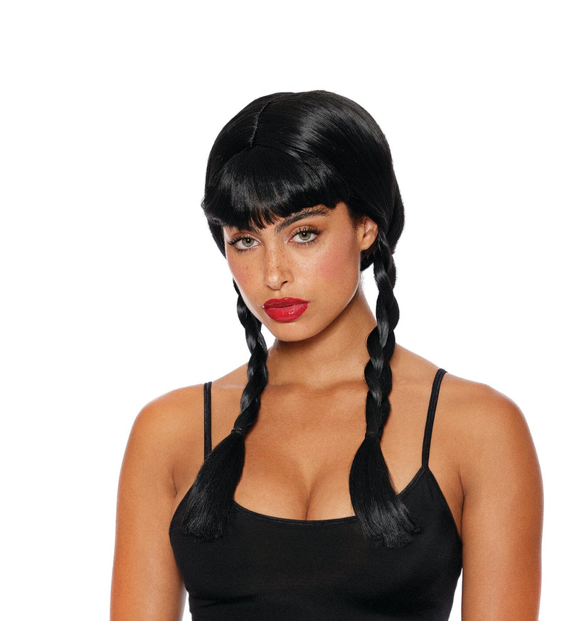 Dreamgirl Double Braid Wig With Bangs Costume Accessory Dreamgirl 