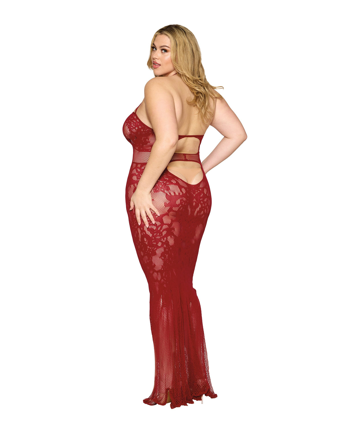 Dreamgirl Plus Size Bodystocking Lace Gown Bodystocking Dreamgirl 