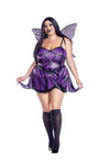 Dreamgirl Plus Size Dark Fairy Bodysuit with Peplum Detail & Wings Women’s Costume – Gothic Fantasy Outfit Costume Dreamgirl 