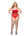 Dreamgirl Plus Size Santa Garter Teddy Lingerie Dreamgirl 