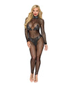 Dreamgirl Seamless Fishnet Bodystocking Lingerie Dreamgirl 