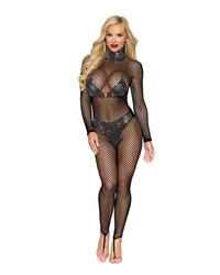 Dreamgirl Seamless Fishnet Bodystocking Lingerie Dreamgirl 